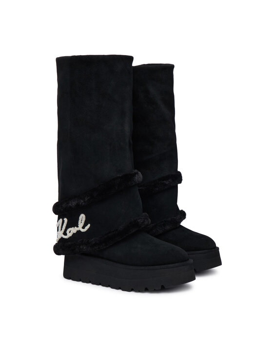 KARL LAGERFELD KARL LAGERFELD Kozačky Skylar KL48672 Černá