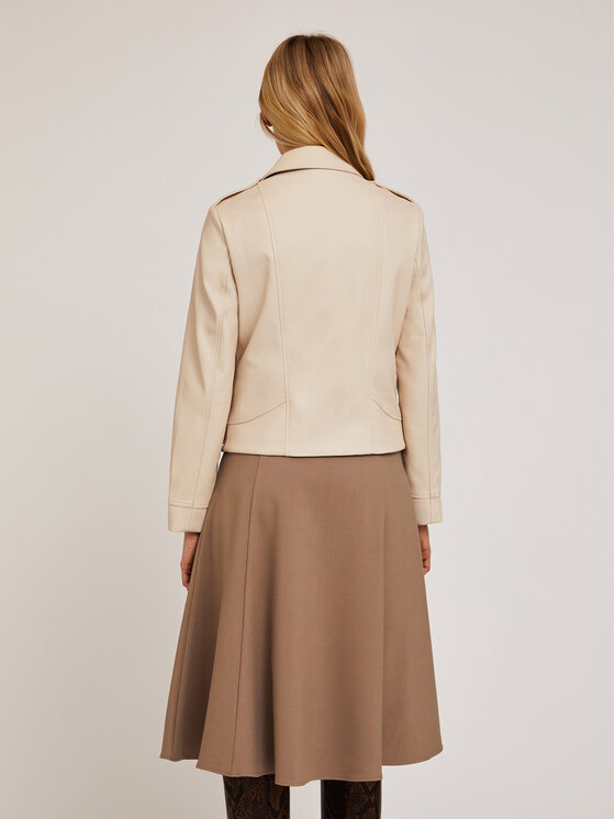 Motivi Motivi Giacca in similpelle R320Q000986N002 Écru Regular Fit