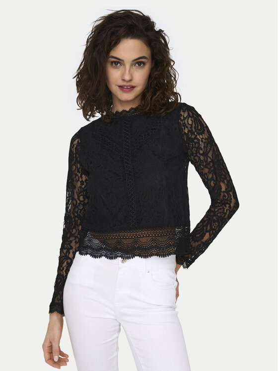 ONLY ONLY Μπλουζάκι New Karo 15276400 Μαύρο Regular Fit