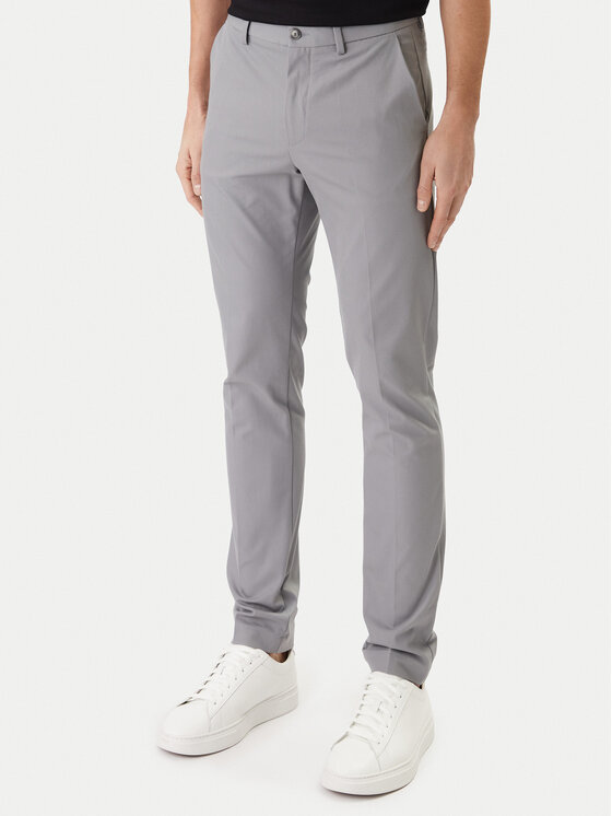 BOSS BOSS Chinos kelnes P-Kaiton1 50543945 Sidabrinė Slim Fit