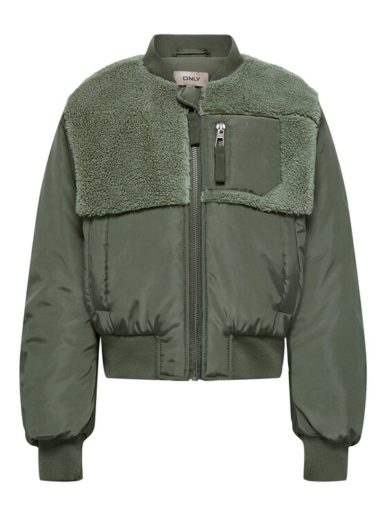 Kids ONLY Kids ONLY Bomber-jakk 15296054 Roheline Regular Fit