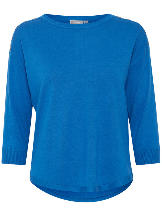 Fransa Fransa Bluza 20607204 Modra Regular Fit