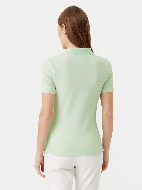 Tommy Hilfiger Tommy Hilfiger Tricou polo 1985 WW0WW43225 Verde Slim Fit