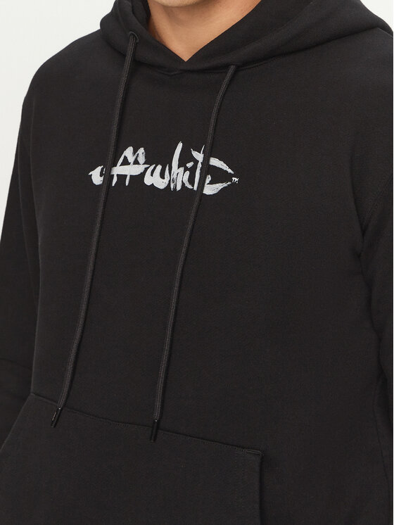 Off-White Off-White Mikina OMBB097F22FLE0081001 Čierna Regular Fit