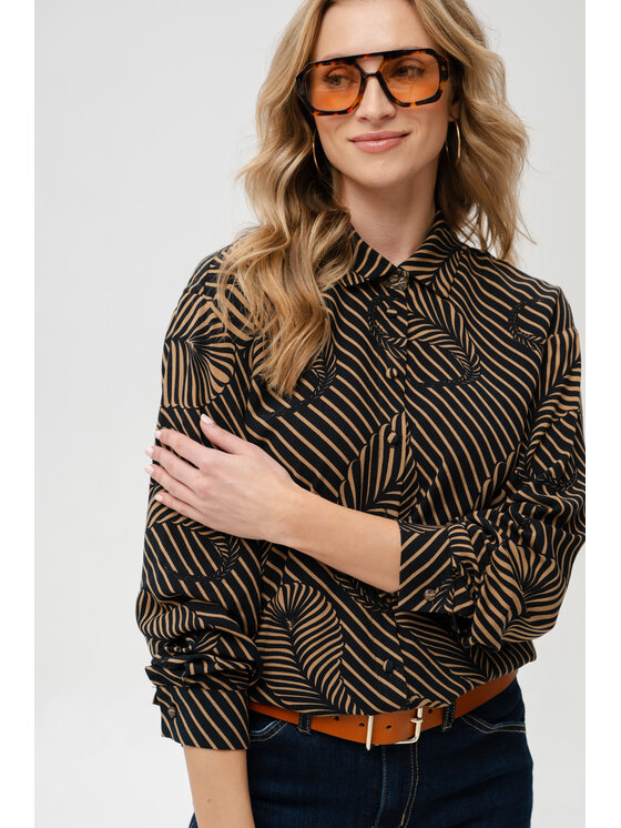 blue shadow blue shadow Koszula Merry Czarny Regular Fit