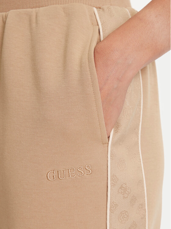 Guess Guess Teplákové kalhoty V5YB02 KB3P2 Béžová Regular Fit