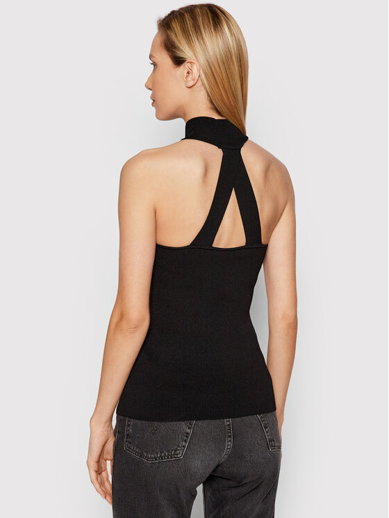 Blusa W2GR09 Z2U00 Nero Slim FIt