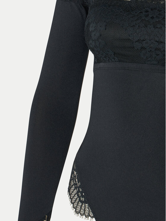 Hunkemöller Hunkemöller Bodi Azalea 300217 Črna Slim Fit