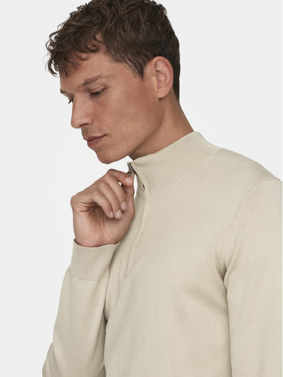 Only & Sons Only & Sons Megztinis Wyler 22021264 Smėlio Regular Fit