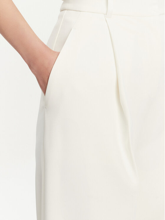 Elisabetta Franchi Elisabetta Franchi Текстилни панталони PA-081-51E2-V360 Бял Regular Fit
