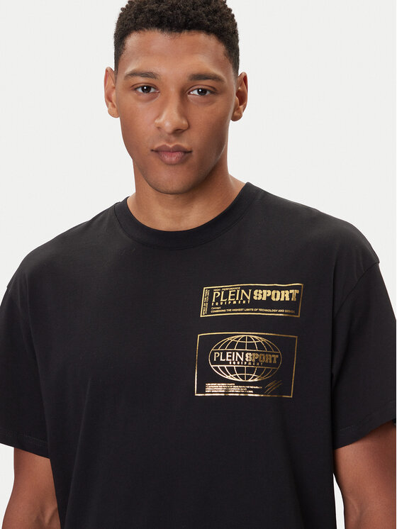 Plein Sport Plein Sport Majica FAEC MTK8354 STE001N Črna Loose Fit