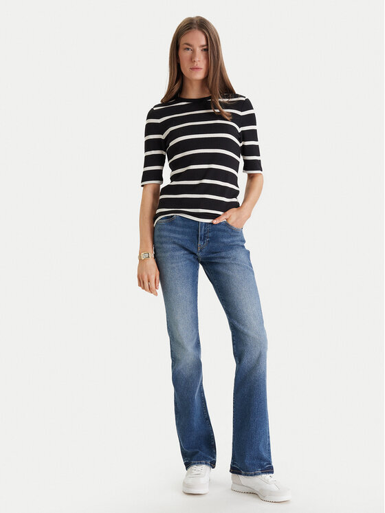 Tommy Hilfiger Tommy Hilfiger T-shirt WW0WW47308 Crna Slim Fit