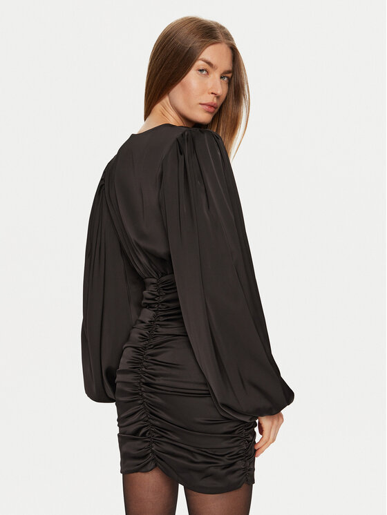 Eleh Eleh Φόρεμα κοκτέιλ E00199 Μαύρο Regular Fit