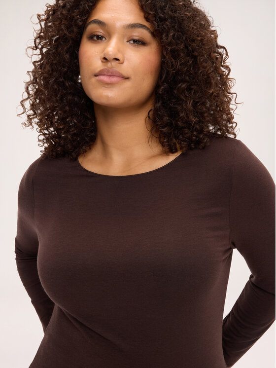 Fiorella Rubino Fiorella Rubino T-Shirt G0EDL009352N022 Brązowy Regular Fit