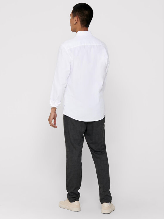 Only & Sons Only & Sons Marškiniai Alvaro 22006479 Balta Slim Fit