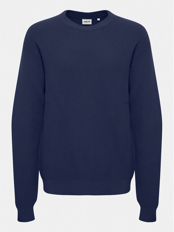 Solid Solid Pullover 21108052 Blau Regular Fit