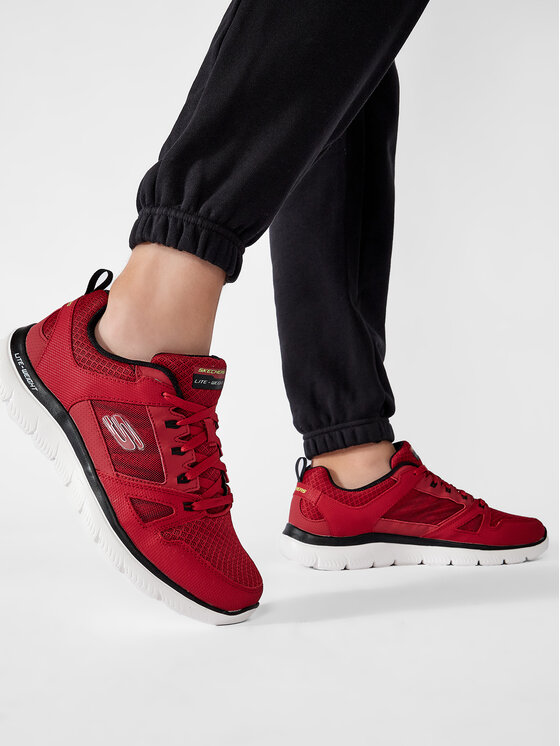 Scarpe skechers rosso sale