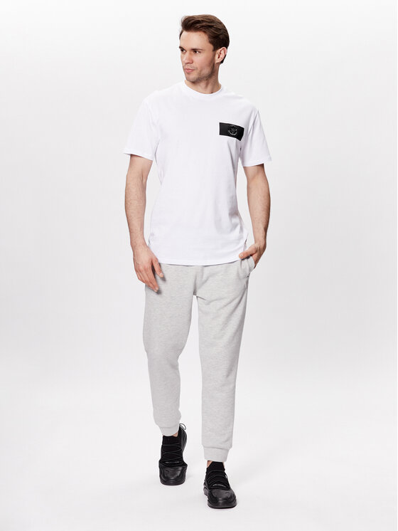 Plein Sport Plein Sport T-shirt SACC MTK6027 SJY001N Bianco Regular Fit