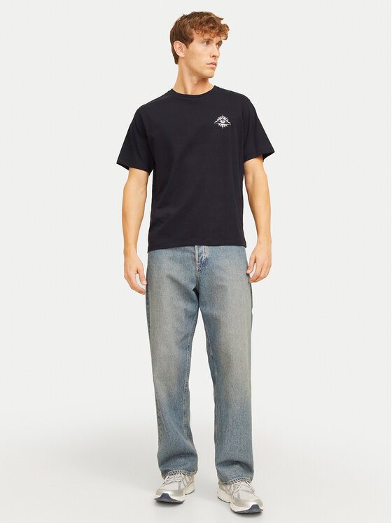 Jack&Jones Jack&Jones T-shirt Jackie 12271366 Crna Relaxed Fit