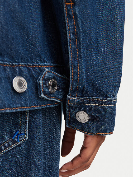 Guess Guess Kurtka jeansowa W6YN04 D1342 Niebieski Regular Fit