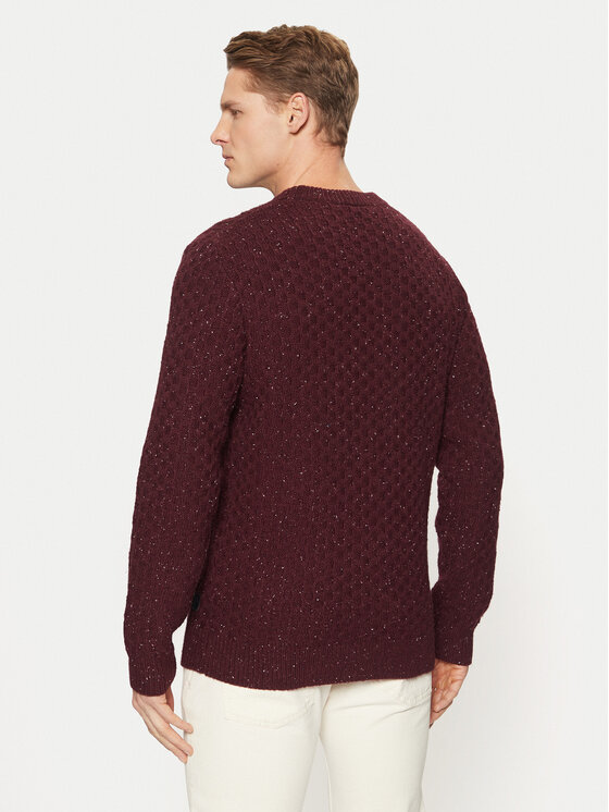 Tom Tailor Tom Tailor Sweter 1044537 Bordowy Regular Fit