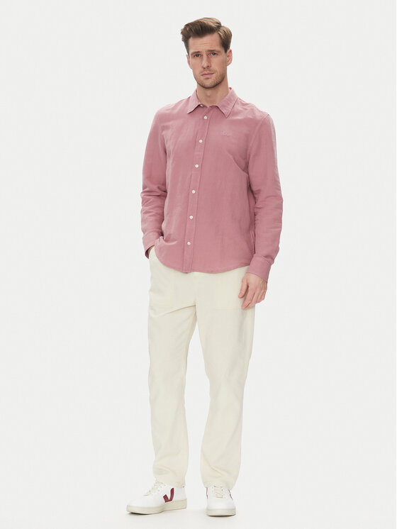 Lee Lee Košeľa Patch 112363906 Ružová Regular Fit