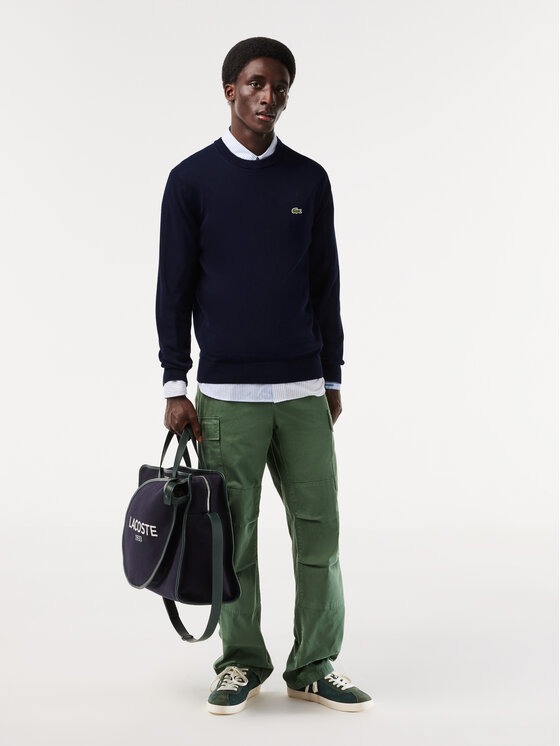 Lacoste Lacoste Sweter AH1985-166 Granatowy Regular Fit