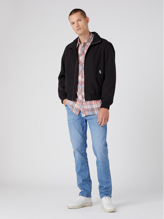 Wrangler Wrangler Giacca di transizione Harrington W481WW100 112331615 Nero Regular Fit