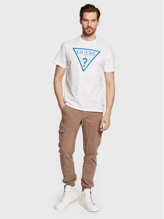 T-shirt Reflective Logo M3GI44 K9RM1 Bianco Slim