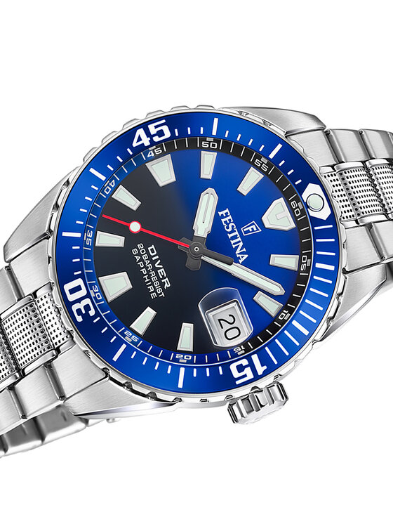 Festina Festina Zegarek F20669-1 Srebrny