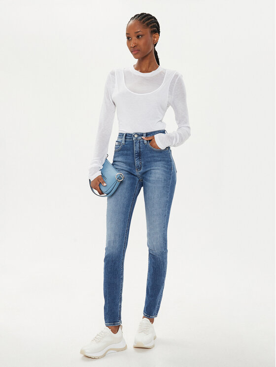 Calvin Klein Jeans Calvin Klein Jeans Traperice J20J223640 Plava Skinny Fit