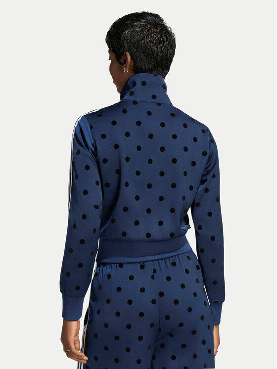 adidas adidas Bluza Satin Polka Dots Tt Track Top LI2852 Niebieski Regular Fit