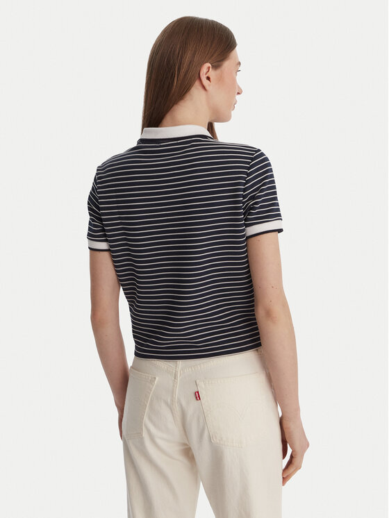 Guess Guess Тениска с яка и копчета W6GP17 K2946 Тъмносин Regular Fit