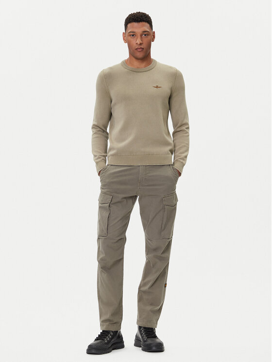 Aeronautica Militare Aeronautica Militare Kampsun 252MA1610UL00556 Khakivärviline Regular Fit