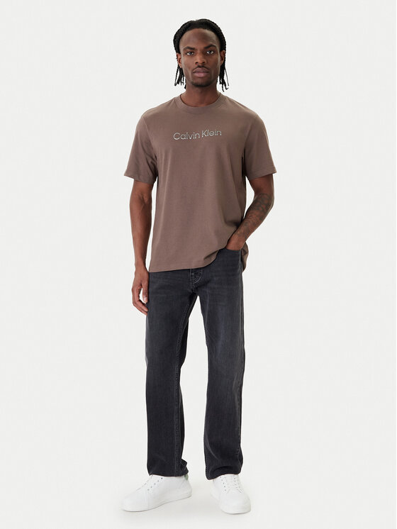 Calvin Klein Calvin Klein Póló LV04LF813G Bézs Regular Fit
