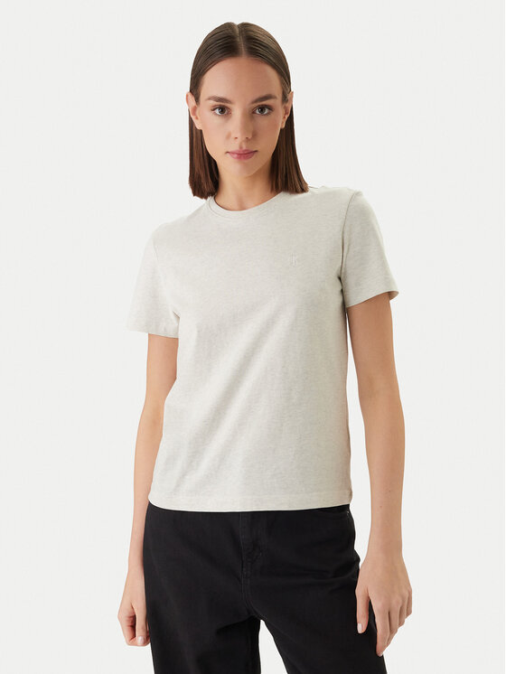 Calvin Klein Jeans T-Shirt Monogram LV047B224G Szary Regular Fit