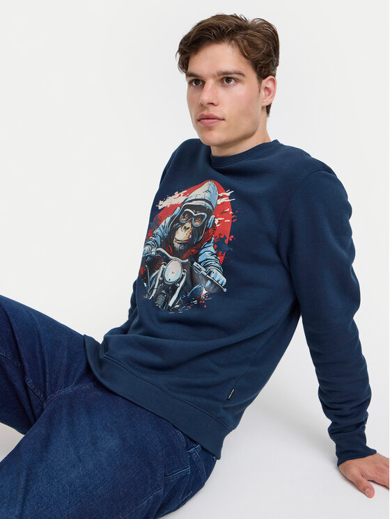 Blend Blend Світшот 20717756 Cиній Regular Fit
