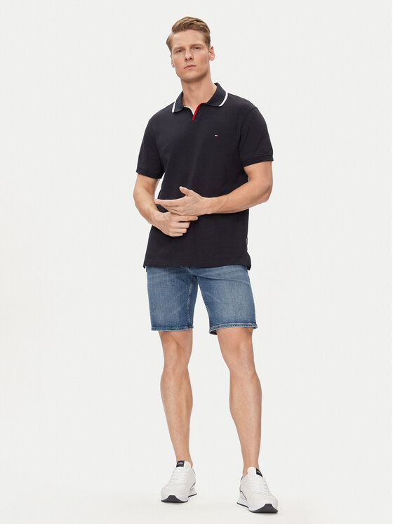 Tommy Hilfiger Tommy Hilfiger Pantaloni scurți de blugi Brooklyn MW0MW35172 Albastru Straight Fit