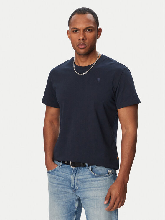 G-Star Raw G-Star Raw Majica Base-S D16411-336 Mornarsko modra Regular Fit