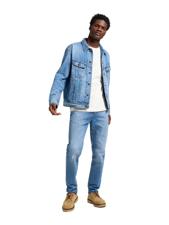Lee Lee Kurtka jeansowa 112364153 Niebieski Relaxed Fit