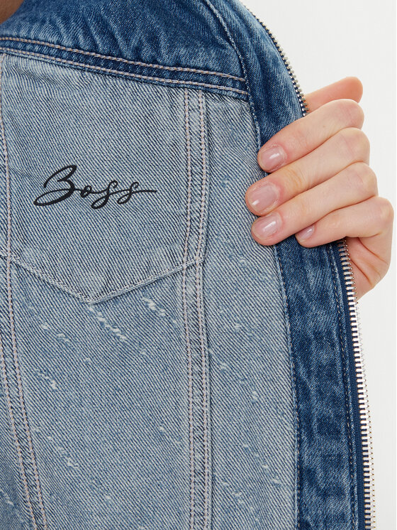 BOSS BOSS Jeansjacke 50542426 Blau Slim Fit