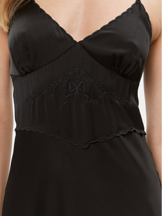 TWINSET TWINSET Rochie de seară 232TT2060 Negru Regular Fit