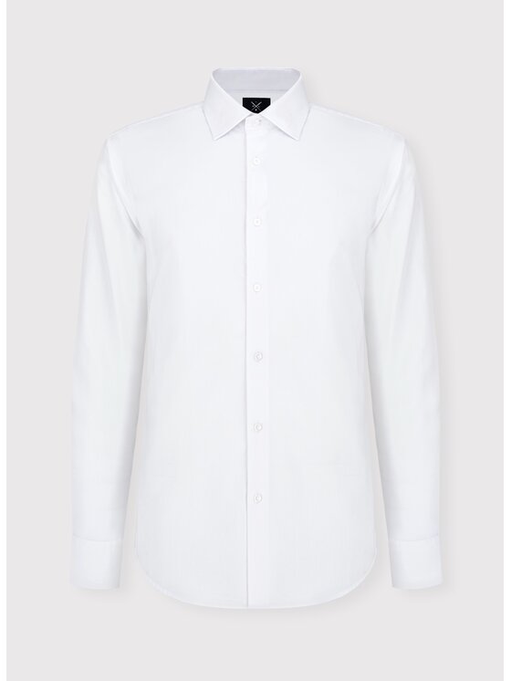 Pako Lorente Pako Lorente Koszula P000B-1X-008-B Biały Slim Fit