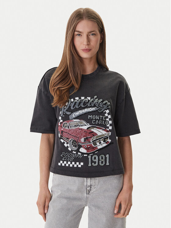 Guess Guess Tricou W6GI20 K3133 Gri Relaxed Fit