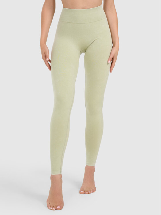 4F 4F Legginsy YOGA Zielony Slim Fit