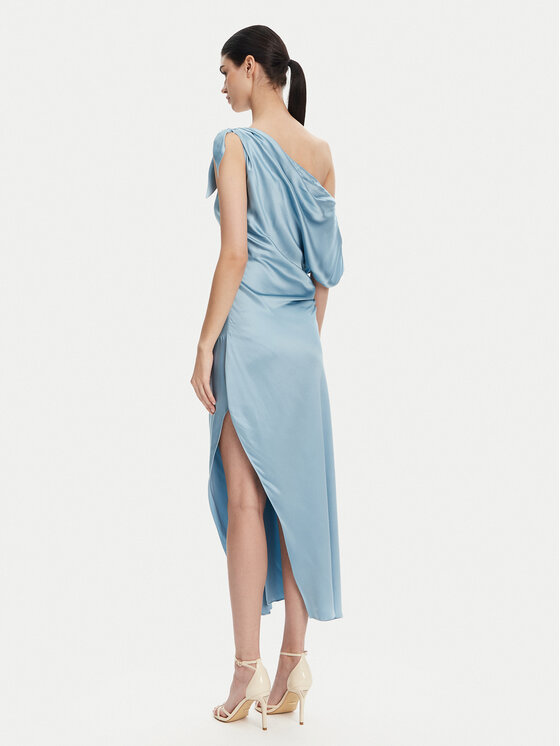 PINKO PINKO Koktejlové šaty 104986 A2GZ Světle modrá Regular Fit