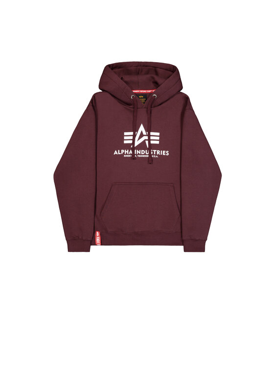 Alpha Industries Alpha Industries Mikina Basic Hoodie Červená Regular Fit