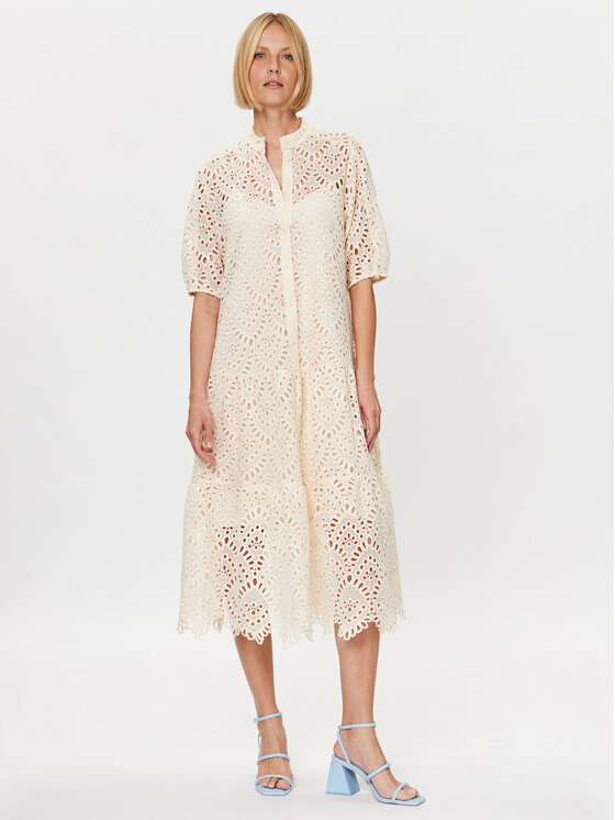 Ted Baker Srajčna obleka Lezzley 269456 Bež Oversize