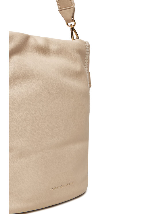 Tommy Hilfiger Tommy Hilfiger Τσάντα Th Soft Summer Bucket AW0AW17540 Μπεζ