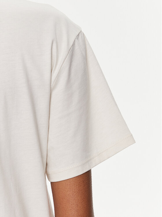 Calvin Klein Calvin Klein Тишърт Micro Logo K20K206629 Екрю Regular Fit